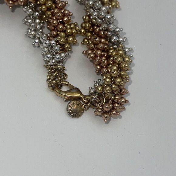 J. Crew Twisty Beaded Mixed Metal Necklace - Picture 5 of 5